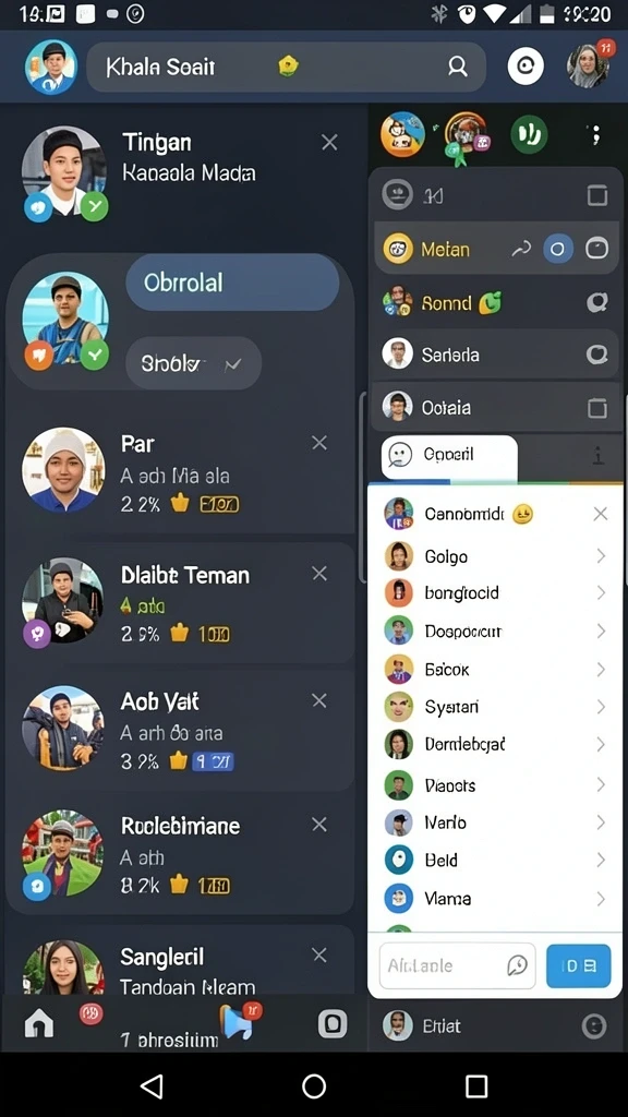 Tangkapan layar menunjukkan karakter utama dalam aksi menaklukkan rintangan.