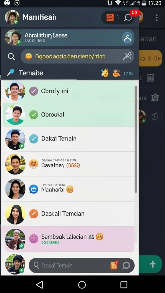 Momen seru saat bermain dengan teman.