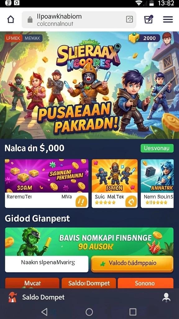 Karakter unik dengan desain yang menarik dan lucu.