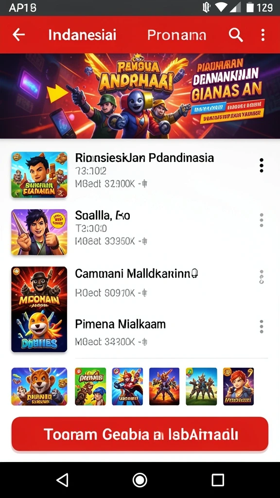 Screenshot ketiga menampilkan berbagai pilihan kostumisasi karakter yang menarik.
