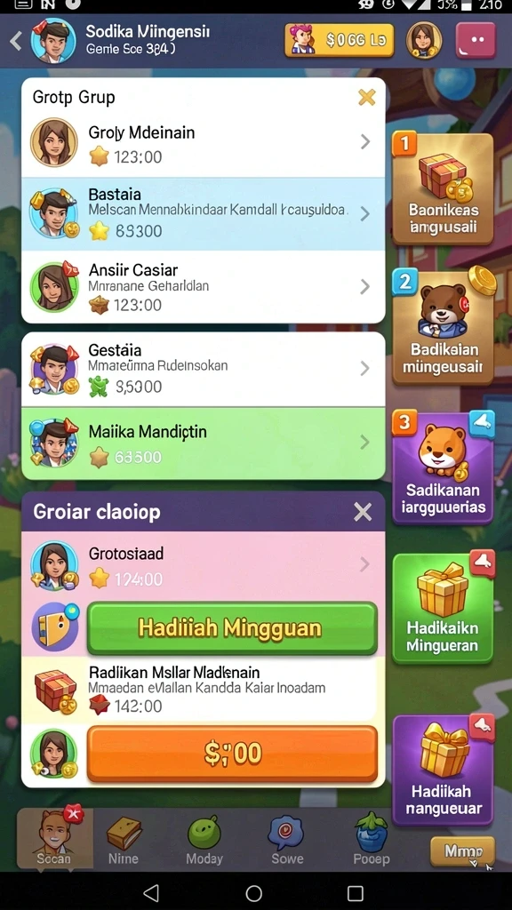 Fitur permainan baru yang dihadirkan di setiap pembaruan.