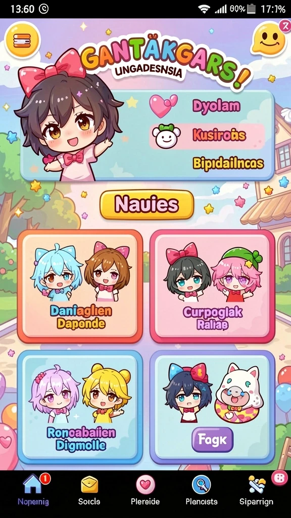 Tampilan awal game DV188 yang menarik.