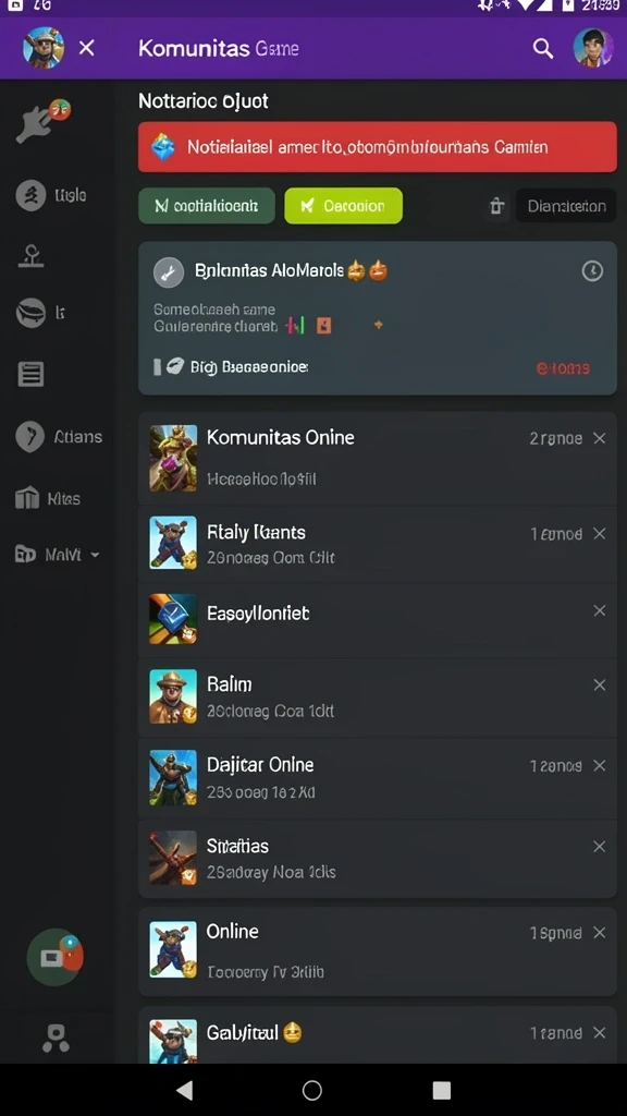 Tantangan level yang menunggu untuk dijelajahi.