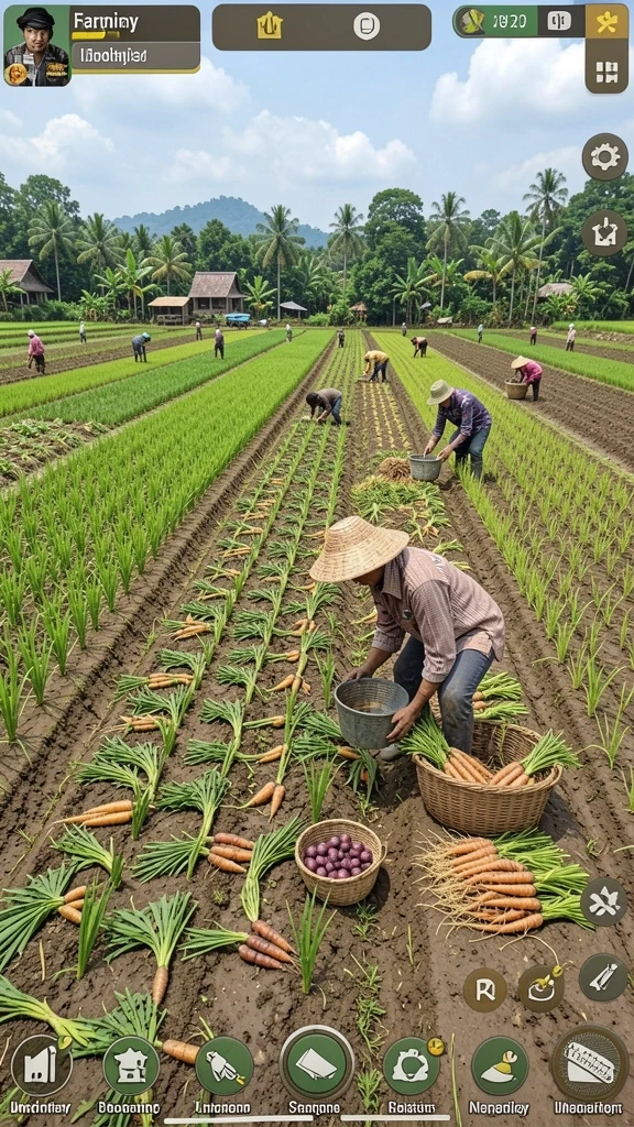 Karakter unik dengan keterampilan menarik.