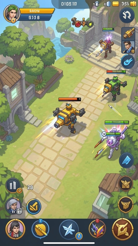 Gameplay yang penuh aksi dan tantangan.