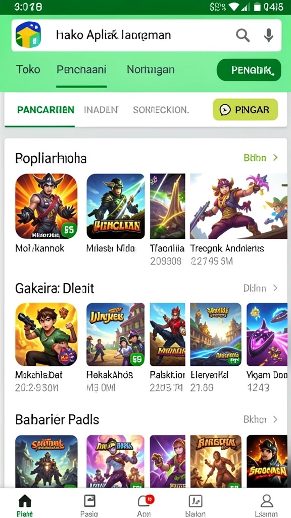 Tampilan antarmuka aplikasi yang sederhana dan menarik.
