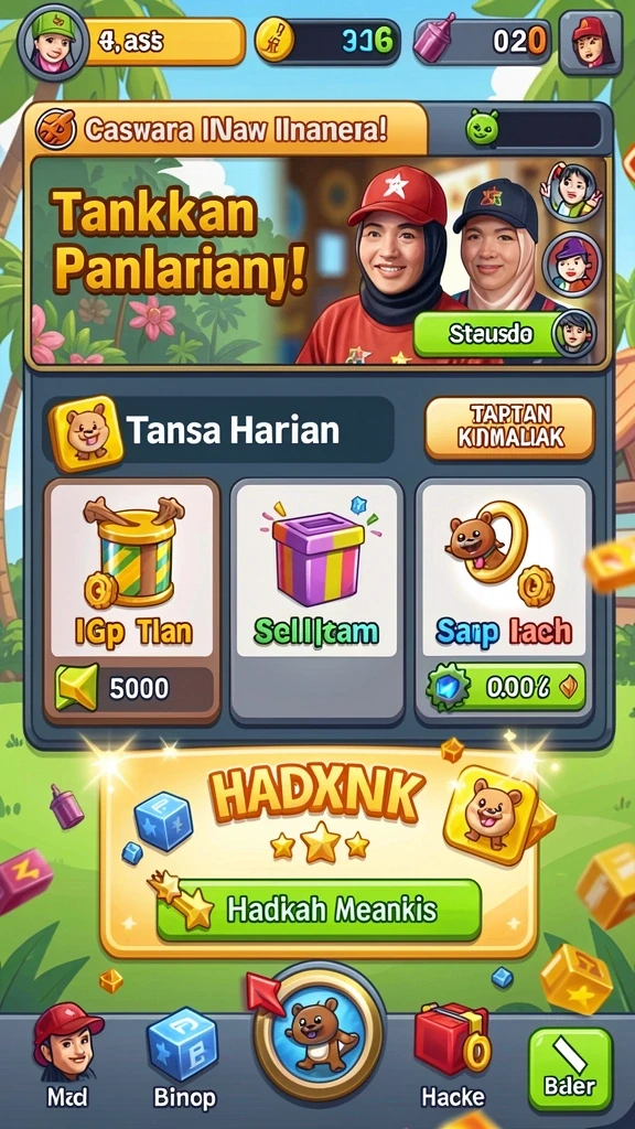 Berbagai level penuh tantangan yang menggugah semangat.