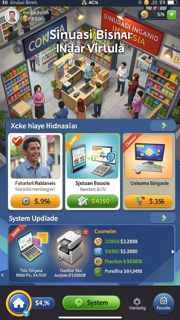 Tampilan awal yang menarik dan penuh warna.