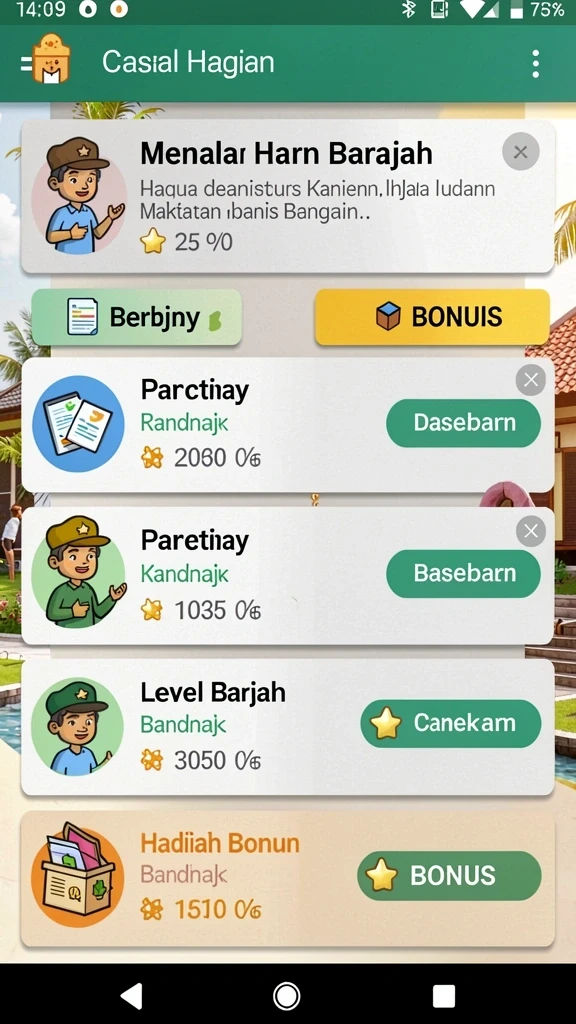Tampilan antarmuka pengguna yang sederhana dan intuitif.