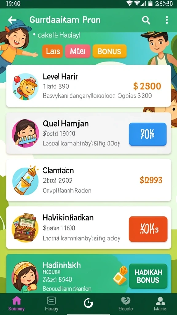 Tampilan karakter dengan detail tinggi.