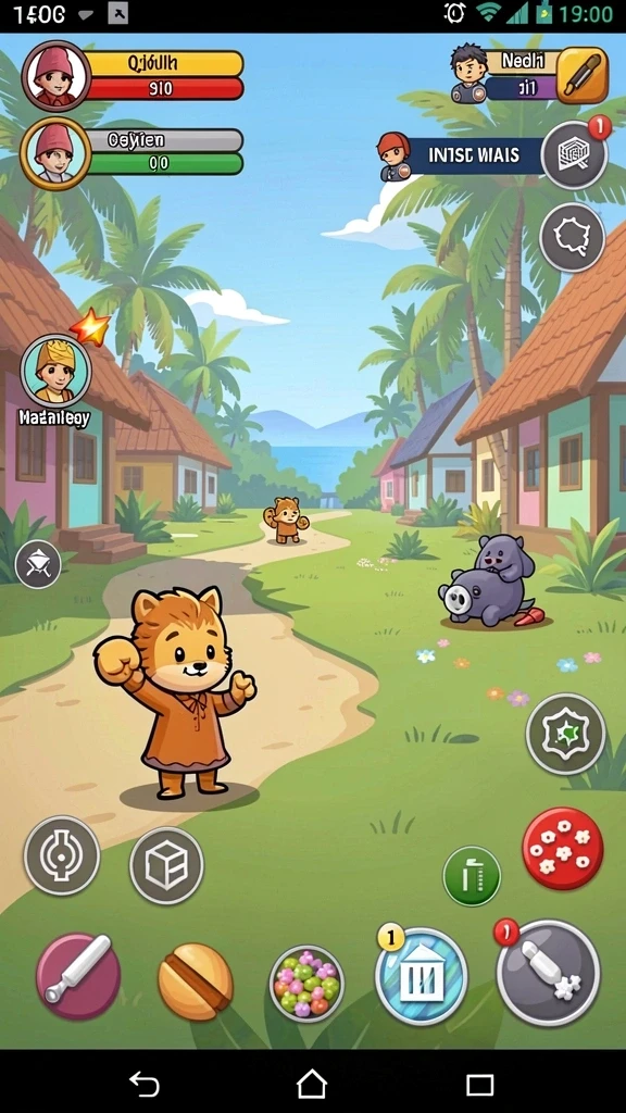 Grafis yang memukau dan berwarna-warni.