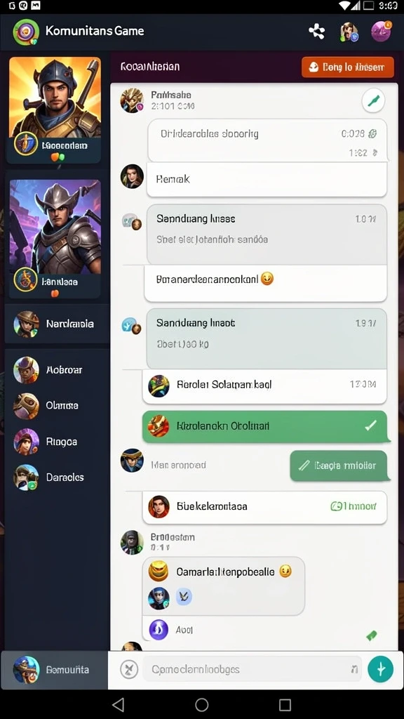 Keseruan bermain bersama teman-teman secara online.