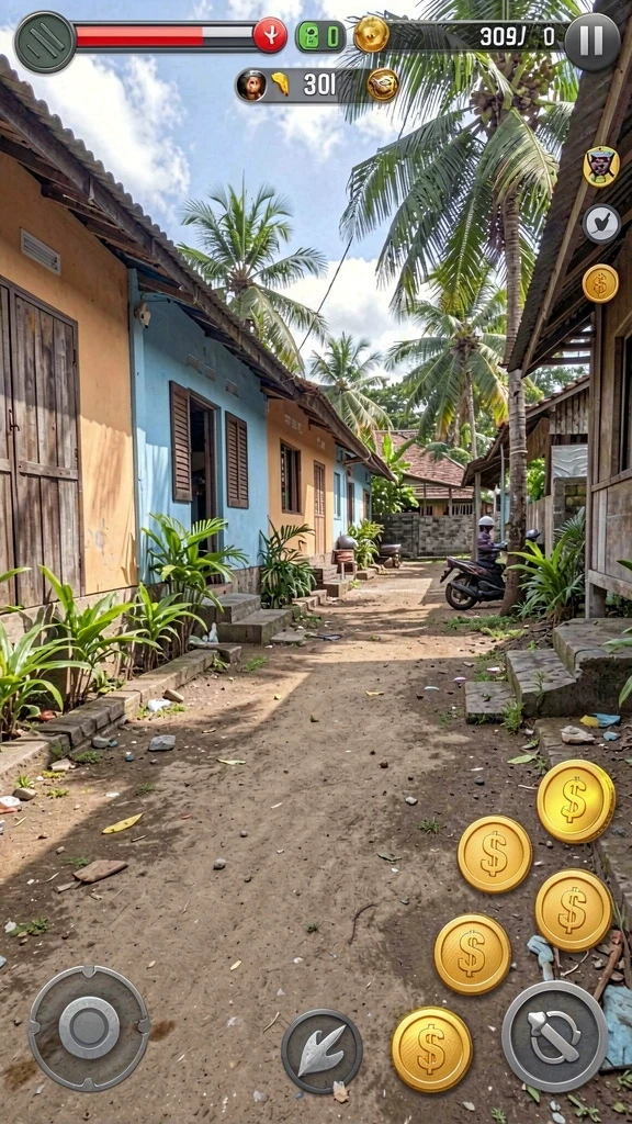 Tangkapan layar menampilkan karakter utama dalam aksi.
