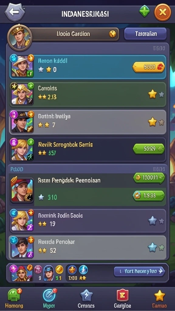 Tampilan grafis yang memukau dalam game TAR555.